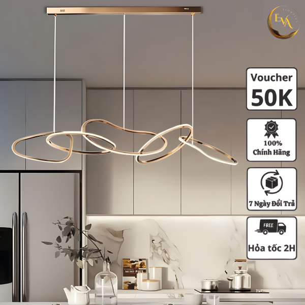 Đèn thả bàn ăn đèn thả trần EVA AP1222 dài 1m5 độc đáo trang trí phòng khách, phòng ăn, quầy bar bảo hành 24 tháng
