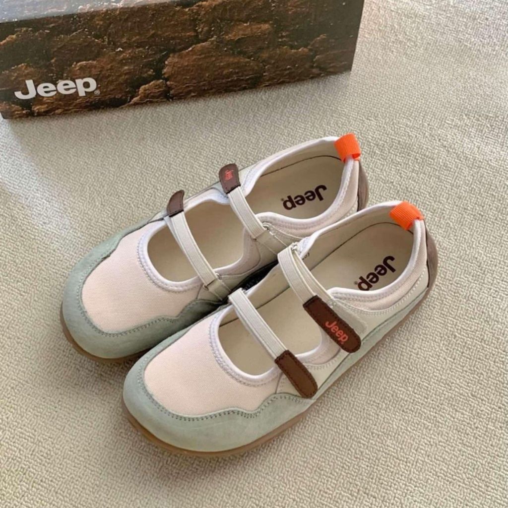 Giày Jeep Mary Jane The Spirit, Giày Búp Bê Quai Dán Ngang Dành Nữ Đi Nhẹ Êm Chân || Mã EP