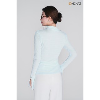 Áo Thun 𝐂𝐂𝐇𝐀𝐓 Dáng Ôm Xixi Xếp Ly Vai Chất Liệu Cao Cấp 25TDC2002OT