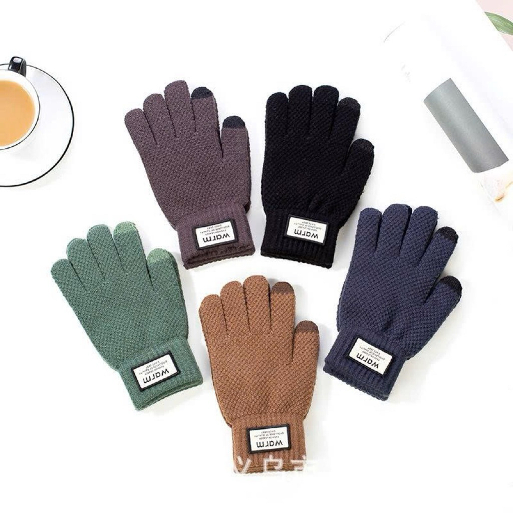 Găng Tay Len Giữ Ấm Cao Cấp Warm – Găng Tay Mùa Đông Co Giãn, Mềm Mịn, Thời Trang Nam Nữ