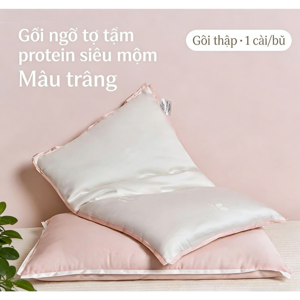 Gối Tencel Tơ Tằm Siêu Mềm - Nâng Đỡ Cổ, Ngủ Ngon, Cho Cả Gia Đình - HOT BÁN CHẠY