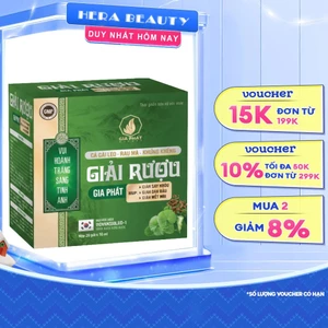 Giải Rượu Gia Phát Mẫu Mới 2026 Hỗ Trợ Thải Độc Gan Thúc Đẩy Quá Trình Chuyển Hóa Rượu Bia Giảm Buồn Nôn Mệt Mỏi