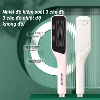 Lược Điện Chải Tóc Đa Năng Tạo Kiểu 2in1 Chuyên Nghiệp -Đầu Chải Nhiệt và Phun Sương Dưỡng Ẩm Tóc