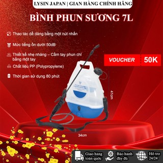 QRACHIC - Bình Xịt Điện 7L Phun Sương Sạc Pin – 80 Phút Sử Dụng, Nhẹ 1.3Kg ,Chịu Nhiệt 70°C, Ít Ồn, nhựa dày