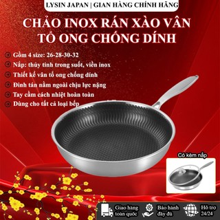 Chảo chiên INOX LYSIN “quốc dân” – Chống dính, dày, chắc chiên xào nấu các loại