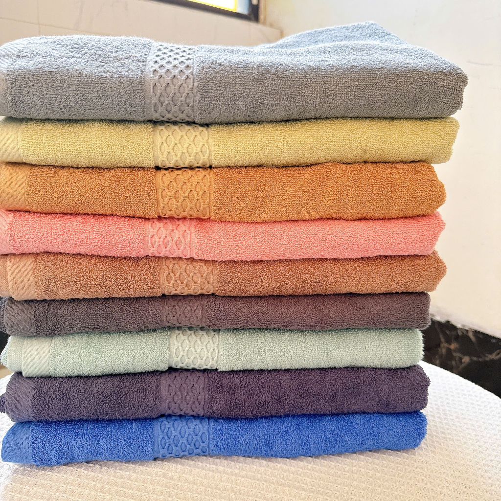 Bộ 2 Khăn Tắm Phúc An Towel 60x120cm, Cotton Cao Cấp, Mềm Mịn Thấm Hút, Không Ra Màu