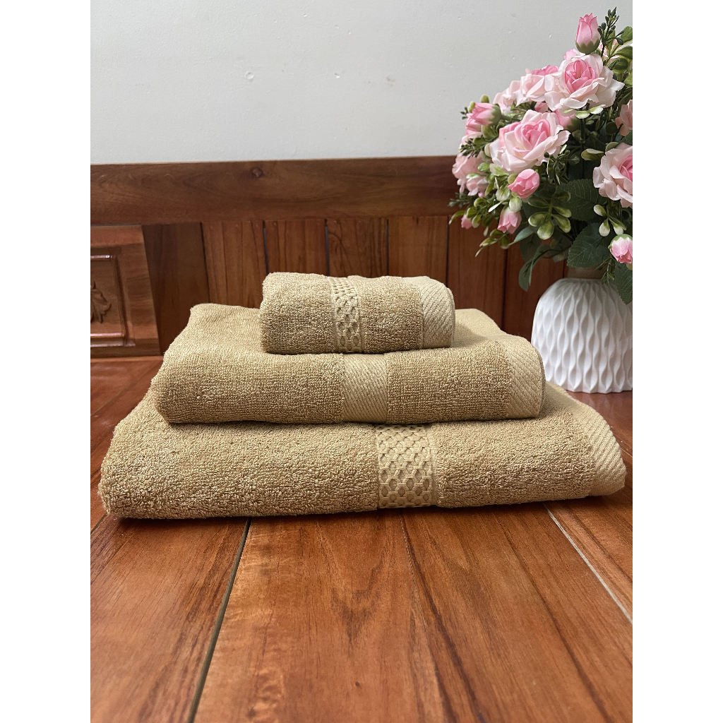 Bộ 2 Khăn Tắm Phúc An Towel 60x120cm, Cotton Cao Cấp, Mềm Mịn Thấm Hút, Không Ra Màu