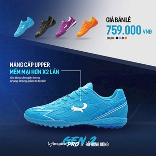 Giày Thể Thao, Giày Bóng Đá Người Lớn , Sân Cỏ Nhân Tạo - Giày Zocker Inspire Pro Gen2