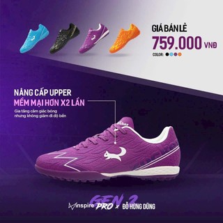 Giày Thể Thao, Giày Bóng Đá Người Lớn , Sân Cỏ Nhân Tạo - Giày Zocker Inspire Pro Gen2