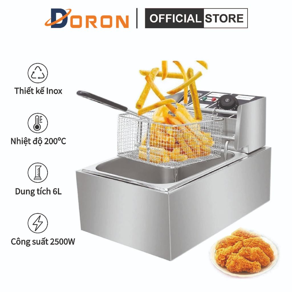 Bếp chiên ngập dầu SUNNY 2500W nhiệt độ cao, sôi cực nhanh