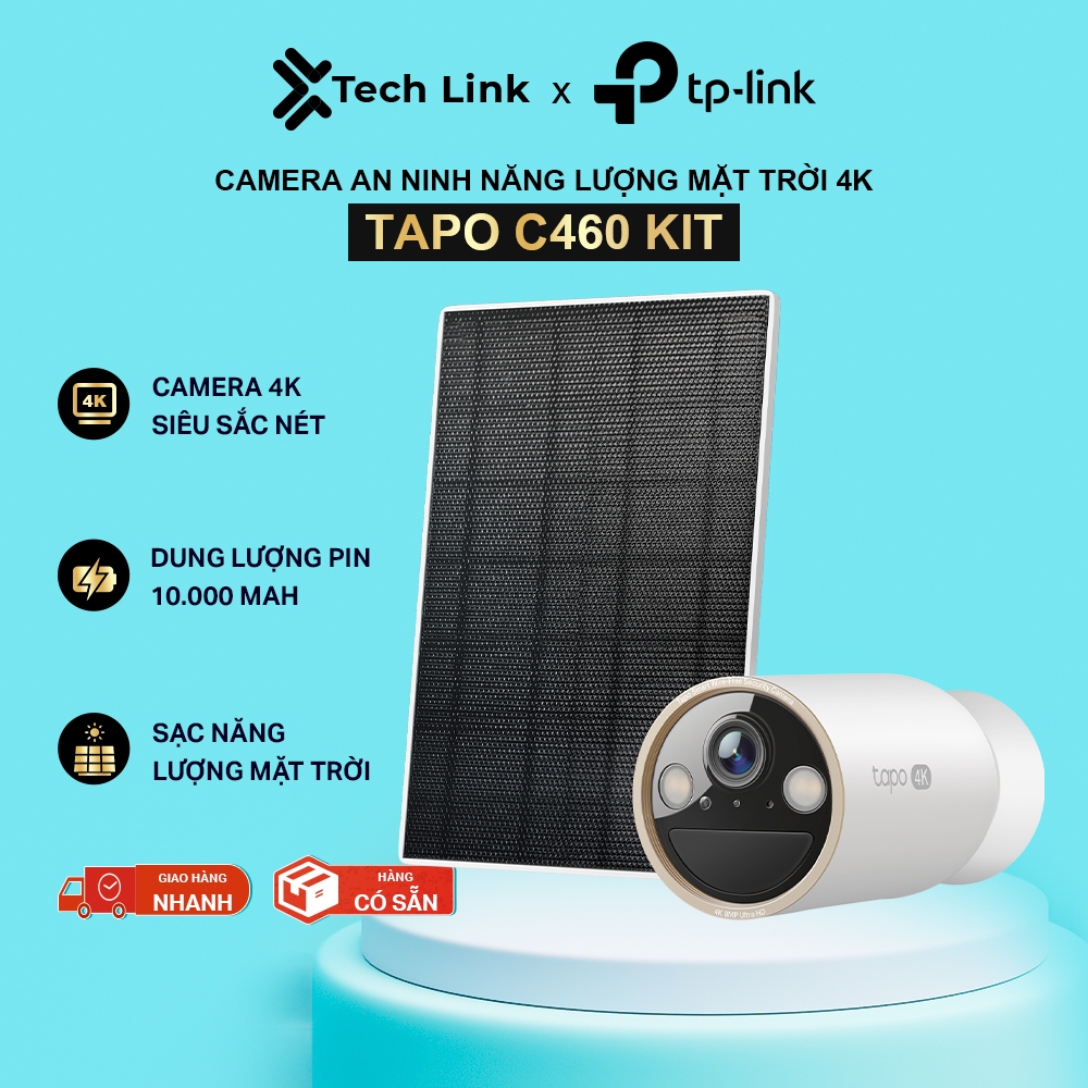 Camera An Ninh TP-Link Tapo C460 / C460 KIT | Chuẩn 4K Ultra HD, Pin ...