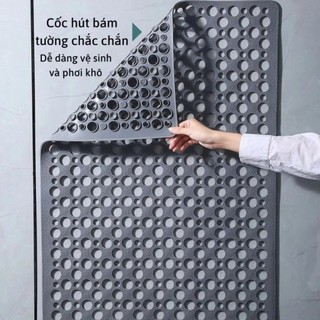 Thảm Lót Nhà Tắm YATASMART Chống Trơn Trượt Chất Liệu Caosu Siêu Bền Bám Dính Tốt Thoát Nước Nhanh