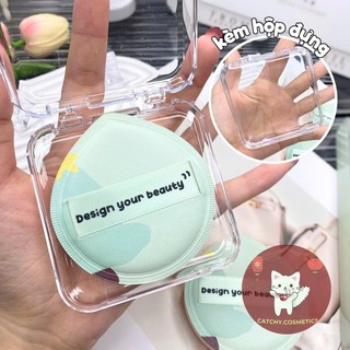 [UUYP] Set 2 Mút Tán Nền UUYP Vỏ Xanh Cây Thông Kèm Hộp Đựng (G-R105)