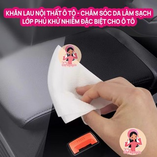 [MUA 2 TẶNG 1] KHĂN LAU NỘI THẤT ĐA NĂNG, DỌN SẠCH VẾT BẨN TRONG 1 LẦN LAU - GÓI 80 TỜ