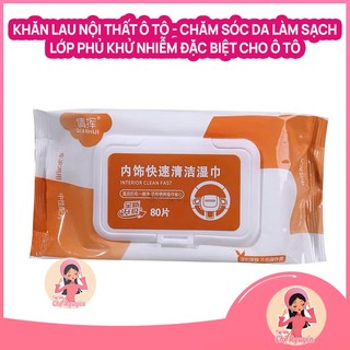 [MUA 2 TẶNG 1] KHĂN LAU NỘI THẤT ĐA NĂNG, DỌN SẠCH VẾT BẨN TRONG 1 LẦN LAU - GÓI 80 TỜ