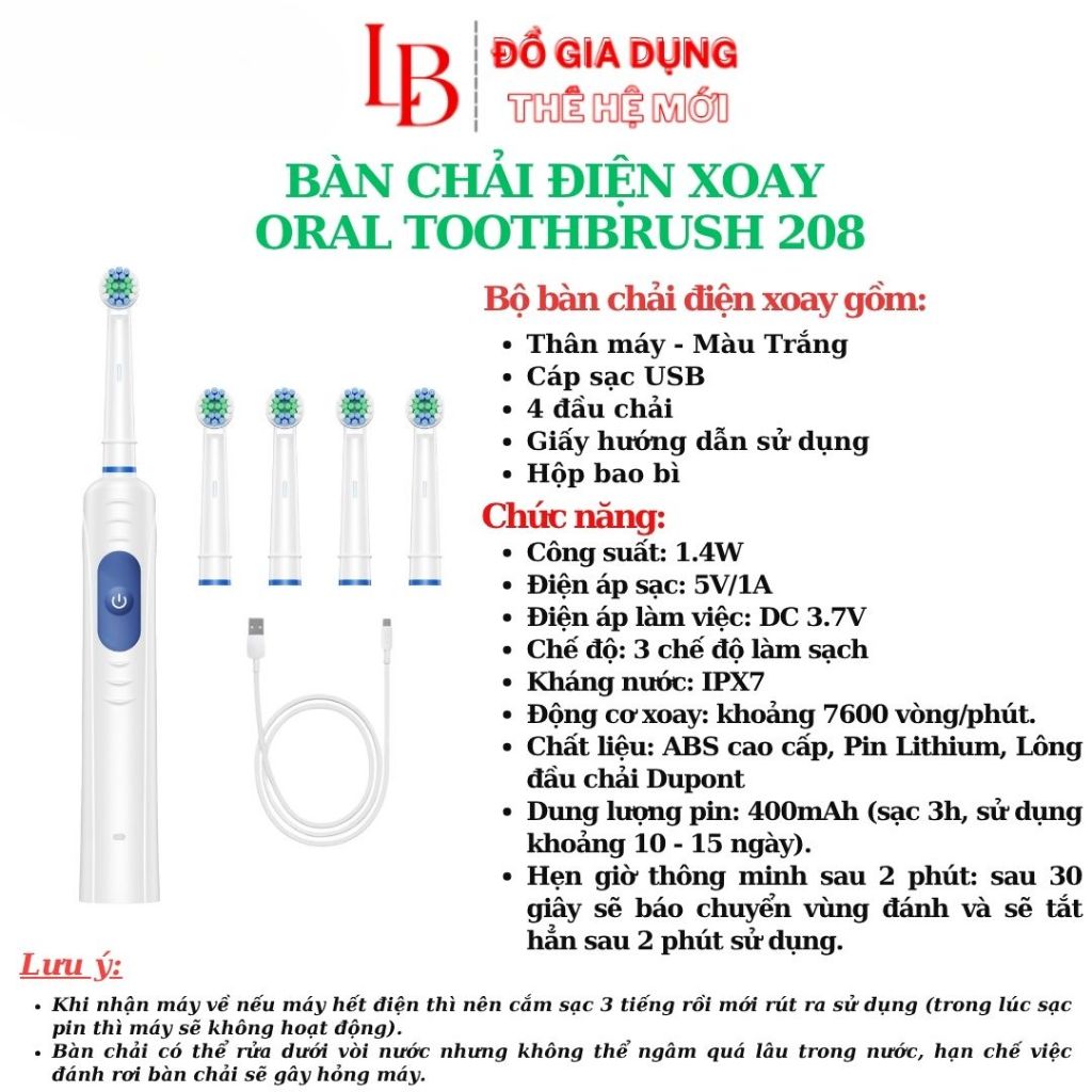 Bàn chải xoay X9-Pro,bàn chải xoay công nghệ Mỹ sạc đế từ tính bản giới hạn 2024 | BigBuy360 - bigbuy360.vn