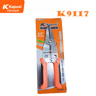 Kìm Đa Năng Trợ Lực 5 Trong 1 Kapusi K-9117 – Bấm Cos, Cắt, Tuốt, Tách, Uốn Dây Chuyên Nghiệp, Bh 12 tháng