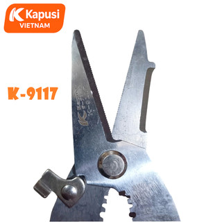 Kìm Đa Năng Trợ Lực 5 Trong 1 Kapusi K-9117 – Bấm Cos, Cắt, Tuốt, Tách, Uốn Dây Chuyên Nghiệp, Bh 12 tháng