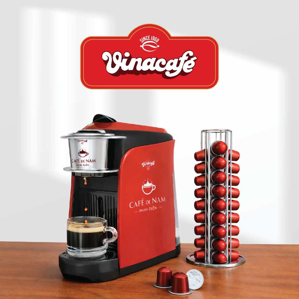 [Chọn loại] Cà phê rang xay viên nén Vinacafé capsule hộp x 7 viên x 5,5 g