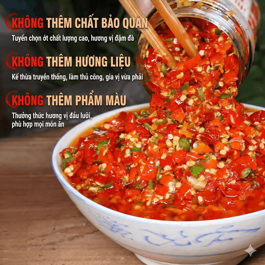 Ớt Chưng Hồ Nam Đặc Biệt Số 1, Vị Cay Vừa Thơm Tỏi Gừng Hũ 248g Hàng Nội Địa Cao Cấp Luka Food
