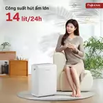 Máy hút ẩm lọc không khí HEPA Ion diệt khuẩn UV phòng 10-25m2 Fujihome DH14W-HEPA 14L/ ngày chống nồm ẩm phòng ngủ khách — ảnh 4