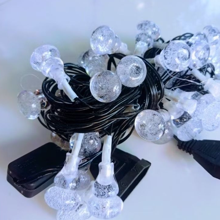 Led dây bi bọt, ngôi sao, giọt nước, hoa hồng, hồ lô nhiều mẫu mã dài 10m giá tốt