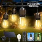 Dây Đèn Led Năng Lượng Mặt Trời S14 Có Điều Khiển Từ Xa, Trang Trí Ngoài Trời, Chống Nước, 15M/15 Bóng Đèn, Bóng Đèn — ảnh 1