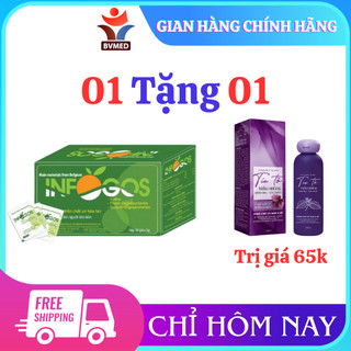 Infogoss 3g IAP - Chất xơ hòa tan hỗ trợ giảm táo bón, nhuận tràng (30 gói)