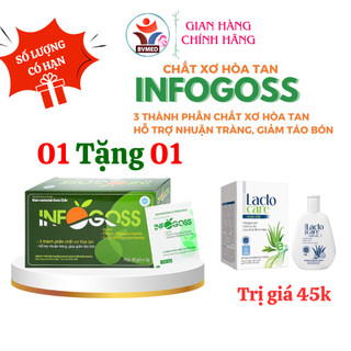 Infogoss 3g IAP - Chất xơ hòa tan hỗ trợ giảm táo bón, nhuận tràng (30 gói)
