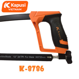 Khung Cưa Sắt Kapusi K-8786 – Cưa Kim Loại, Gỗ, Nhựa – Hợp Kim Chống Gỉ, Nhẹ, Bền – Bh 12 Tháng