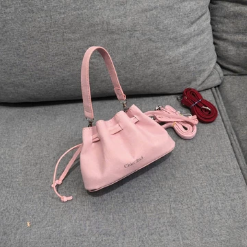 Women's Korean-Style Suede Bucket Bag – Mini · DK467