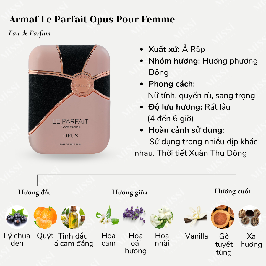 Nước hoa Armaf Le Parfait Pour Femme/Homme 100ml