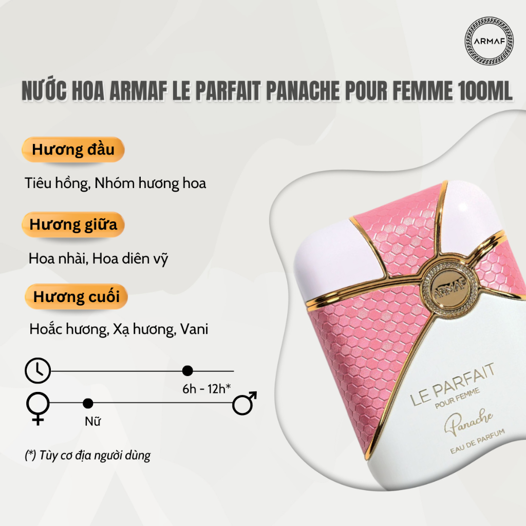 Nước hoa Armaf Le Parfait Pour Femme/Homme 100ml