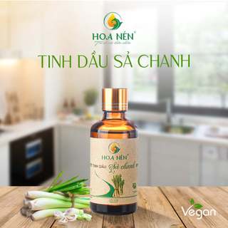 Tinh dầu Sả Chanh nguyên chất 30ml - Hoa Nén - Hương thơm mát, khử mùi, ẩm mốc, đuổi muỗi