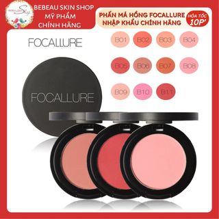 Phấn má hồng FOCALLURE COLOR MIX trang điểm tự nhiên 11 màu chính hãng 3.5g - Bebeau