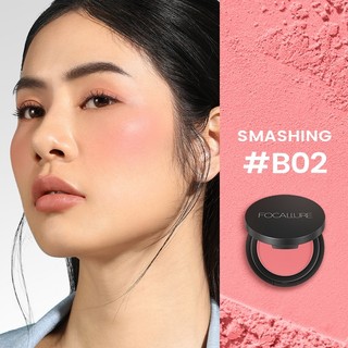 Phấn má hồng FOCALLURE COLOR MIX trang điểm tự nhiên 11 màu chính hãng 3.5g - Bebeau