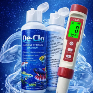 De-Clo khử clo & Chloramine trong nước, trung hoà kim loại nặng, chống stress, bảo vệ mang và chống sốc cá khi thay nước