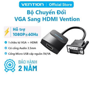 Vention Bộ chuyen đổi VGA Sang HDMI 1080P Video Âm Thanh HD Đầu Nối For Laptop PC TV Projector