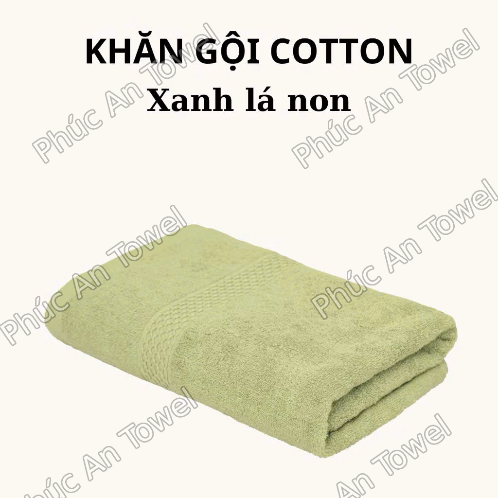 Khăn Gội,  Khăn thể thao Phúc An Towel 40x80cm, 100% Cotton Mềm Mịn Thấm Hút Dùng Cho Gia Đình Spa Khách Sạn