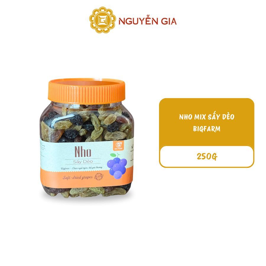 Nho Mix Sấy Dẻo Bigfarm 250g