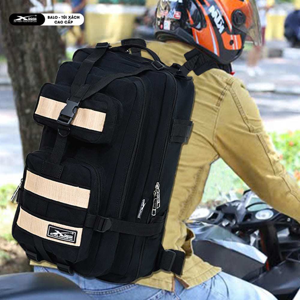 Balo Du Lịch Phượt Chống Nước Cao Cấp Xbags Hike Cá Tính Đựng Laptop 15.6 Inch Phượt Mô Tô – Xb 1003!