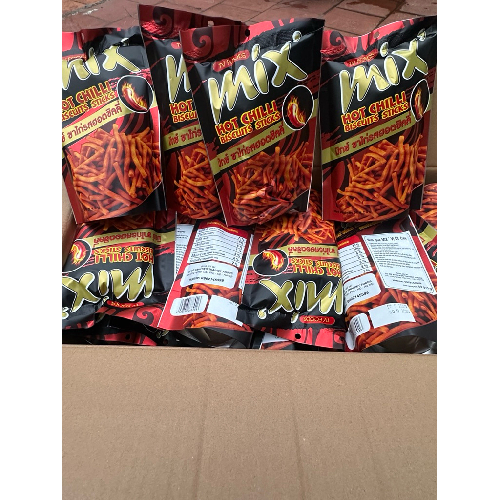 [Giá Mềm Vô Địch ] Combo 6 gói ( 3 Rong Biển + 3 ớt cay )  Bim Mix chữ thái ( thương hiệu Thái Việt Food) gói (50g