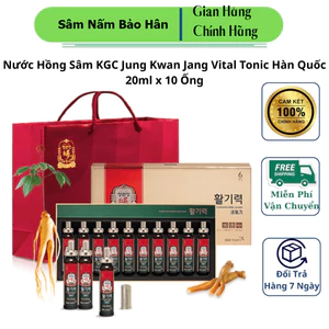 ```Tonic Vital Hồng Sâm KGC Jung Kwan Jang Hàn Quốc 20ml x 10 Ống - Bổ sung sức khỏe tự nhiên``` ( hàng mới về )