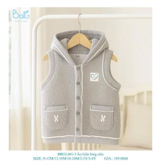 Áo gile lông cừu cho bé BRGL001-3