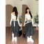 Chân váy caro dáng dài BIGSIZE NIKI vạt chéo, chân váy cá tính phong cách streetwear | Khao Boutique