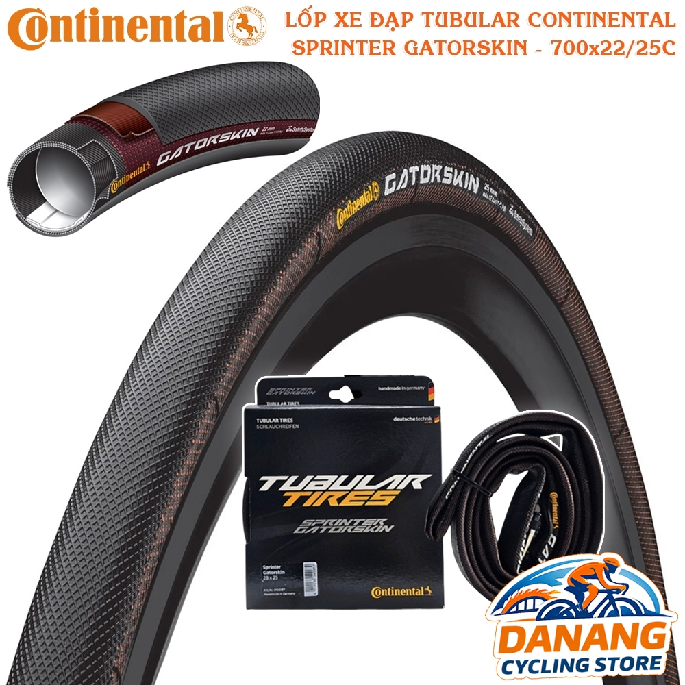 BOYAU ROUTE 700 X 22 CONTINENTAL SPRINTER GATORSKIN RENFORCE NOIR 300g