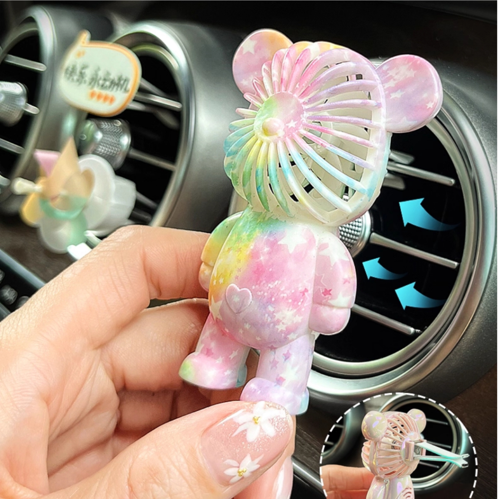 Phụ kiện Gắn Cửa Gió Ô Tô BEARBRICK Varomas Tặng 2 Thanh Tinh Dầu KT84
