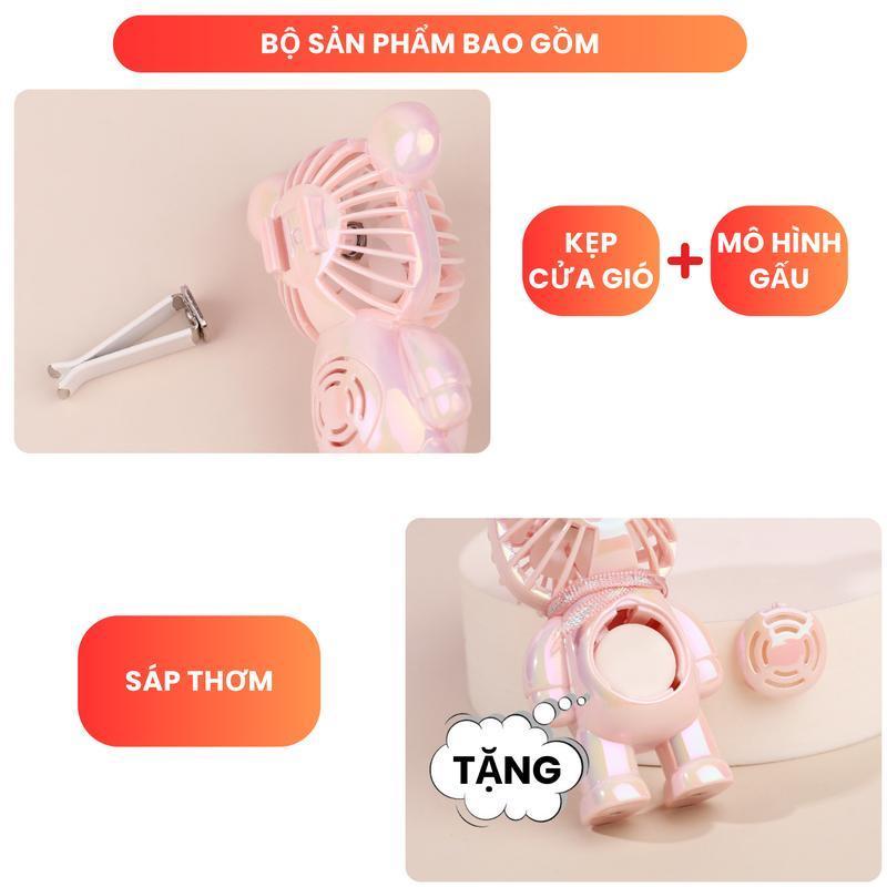 Phụ kiện Gắn Cửa Gió Ô Tô BEARBRICK Varomas Tặng 2 Thanh Tinh Dầu KT84
