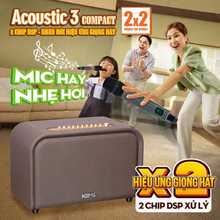 LOA KARAOKE ACOUSTIC 3 Compact, acnos phiên bản nâng cấp 2 chip DSP sử lý âm thanh, loa sonca media ACOUSTIC 3 Compact
