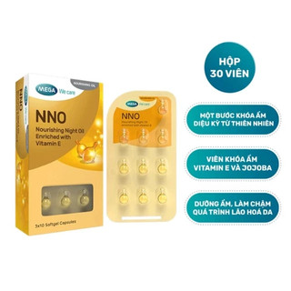 Viên Dưỡng Da Ban Đêm NNO Cung Cấp Vitamin E Và Dầu Jojoba (Hộp 30 Viên)